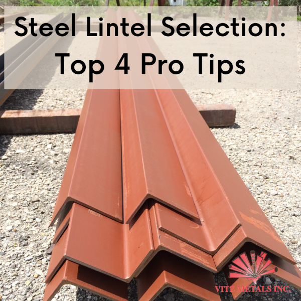 Steel Lintel Selection - Dallas TX
